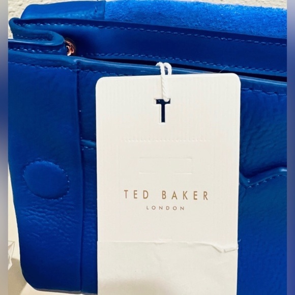 Ted Baker Parson blue UNLINED SOFT LEATHER‎ crossbody BAG brand new - Picture 5 of 16